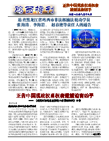  真相传单：鸡西特刊（2013年8月19日）