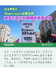   手机图片：多证据显示：Dominion投票系统被利用操纵美国大选
