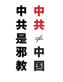 A4不干胶：中共不等于中国（共七页）